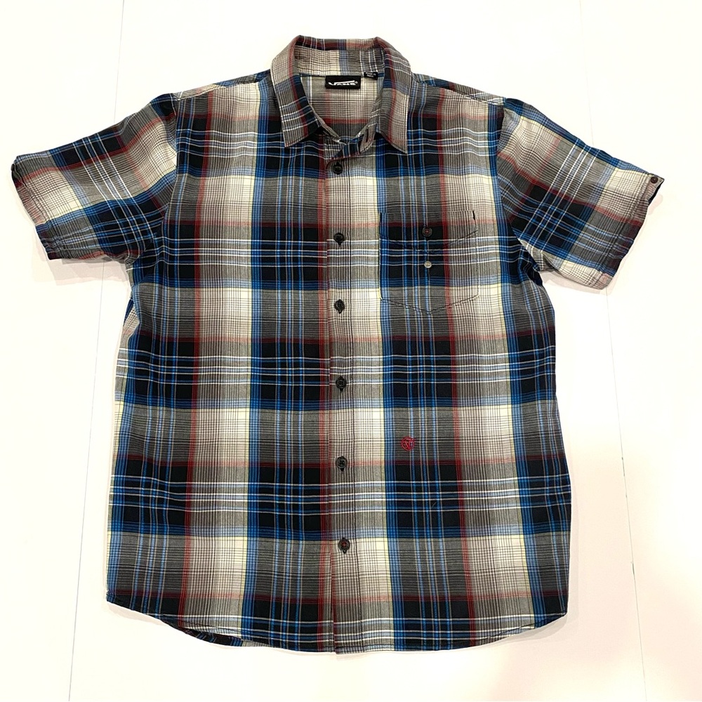 Vans Short Sleeve Plaid Shirt - Like New - Medium